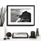 Cuadro Rio De Janeiro Fotos Blanco Negro Brs9 Con Paspartú Piedra Da Gávea Con Marco Negro