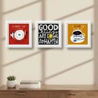 Set 3 Cuadros Cocina Pop Art Frases Cafe Comedor Decoracion