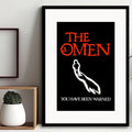 Cuadro La Primera Profecía Pelicula The Omen Terror Paspartú Marco Negro