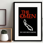 Cuadro La Primera Profecía Pelicula The Omen Terror Paspartú Marco Negro