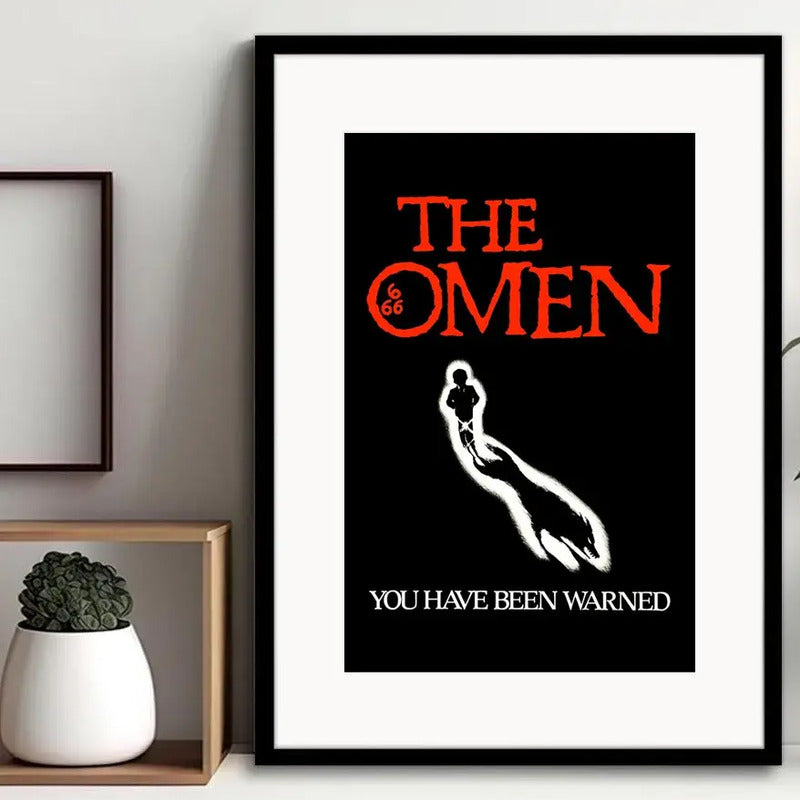 Cuadro La Primera Profecía Pelicula The Omen Terror Paspartú Marco Negro