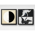 Set 2 Cuadros Hilma Af Klint Arte Abstracto Museo Buda Cisne Marco Negro