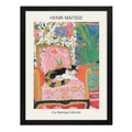 Cuadro Living Dormitorio Henri Matisse Gato Silla Cómoda Art Marco Negro