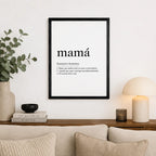 Cuadro Mamá Definicion Significado Decoracion Casa Hogar Marco Negro