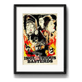 Cuadro Bastardos Sin Gloria Pop Art Tarantino Con Paspartú Marco Negro