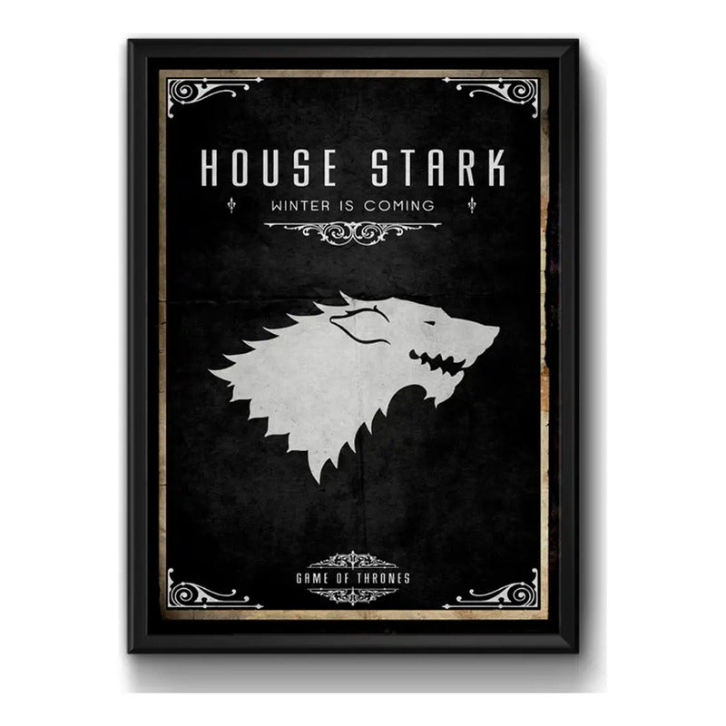 Cuadro Casas De Game Of Thrones Juego De Tronos Decoracion
