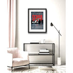 Cuadro Ayrton Senna Formula 1 Sign Auto 53x43cm Con Paspartú Marco Negro