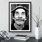 Cuadro El Chavo Del 8 Chapulin Don Ramon Chesperito Serie Don Ramon Con Marco Negro