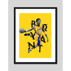 Cuadro Kobe Bryant Lakers 8 Black Mamba Basket Baloncesto Marco Negro