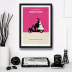 Cuadro Audrey Hepburn Minimalista Pelicula Roman Holyday