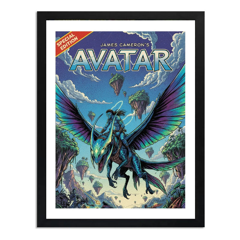 Cuadro Avatar Comics Pelicula Cinema Decoracion Marco Negro