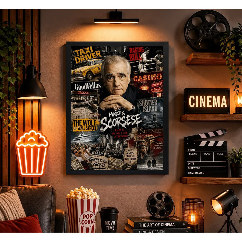 Cuadro Martin Scorsese Director Peliculas Icónicas B Terror Marco Negro
