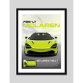 Cuadro Mclaren 765lt Auto Modelo Carrera Decoracion Marco Negro
