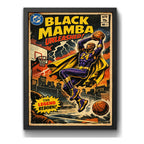Cuadro Kobe Bryant Black Mamba Comics B2 Baloncesto Deportes Marco Negro