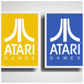 Set 2 Cuadros Atari Retro Game Videojuego Geek Decoracion Marco Blanco