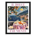 Cuadro Il Dolce Far Niente Atardecer En Italia Cocina Living Marco Negro