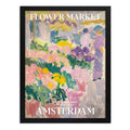 Cuadro Dormitorio Flower Market Flores Ciudades Matisse Arte Flower Market Amsterdam Marco Negro