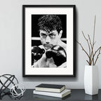 Cuadro Raging Bull Toro Salvaje Robert De Niro Con Paspartú Marco Negro