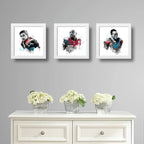 Set 3 Cuadros Super Bowl Nfl Futbol Americano Jugadores Club