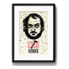 Cuadro Stanley Kubrick Director Pelicula Terror Con Paspartú Marco Negro