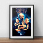 Cuadro Breaking Bad Personajes Serie Decoracion Con Paspartú
