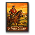 Cuadro Tacuarembó La Patria Gaucha Uruguay Arte Decoracion La Vida En El Campo Negro