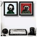 Set 2 Cuadros Perros Comunista Pop Art Mascota Decoracion