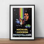Cuadro Michael Jackson Monnwalker Musica Pop Con Paspartú Marco Negro