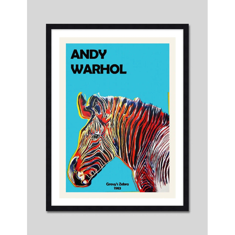Cuadro Andy Warhol Pop Art Monroe Mariposa Flores Decoracion Andy Warhol Zebra Marco Negro