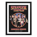 Cuadro Stranger Things V Serie Tv Personajes Arte Decoracion Marco Negro