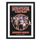 Cuadro Stranger Things V Serie Tv Personajes Arte Decoracion Marco Negro
