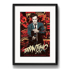 Cuadro Quentin Tarantino Director Peliculas Br2 Con Paspartú Marco Negro