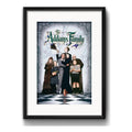Cuadro The Addams Family Los Locos Pelicula Con Paspartú Marco Negro