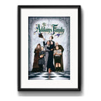 Cuadro The Addams Family Los Locos Pelicula Con Paspartú Marco Negro