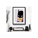 Cuadro Super Heroe Baño Bañera Decoracion Con Paspartú
