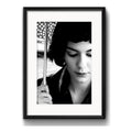 Cuadro Amélie Poulain Blanco Y Negro Pelicula Con Paspartú Marco Negro