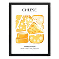 Cuadro Quesos Cheese Kitchen Art Cocina Living Vino Bar Marco Negro