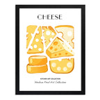 Cuadro Quesos Cheese Kitchen Art Cocina Living Vino Bar Marco Negro