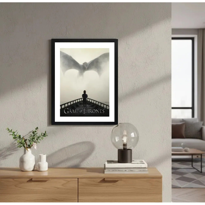 Cuadro Game Of Thrones A Dance With Dragons Série Decoracion Marco Negro