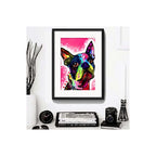 Cuadro Perro Pop Art Todas Las Razas Decoracion Con Paspartú