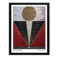 Cuadro Dormitorio Living Hilma Klint Retablo N. 2 Museo Marco Negro