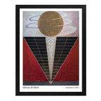 Cuadro Dormitorio Living Hilma Klint Retablo N. 2 Museo Marco Negro