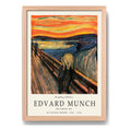 Cuadro Living Dormitorio Edvard Munch El Grito Expo Oslo Oak Marco Marrón Claro