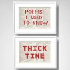 Set 2 Cuadros William Kentridge Thick Time Arte Con Paspartu