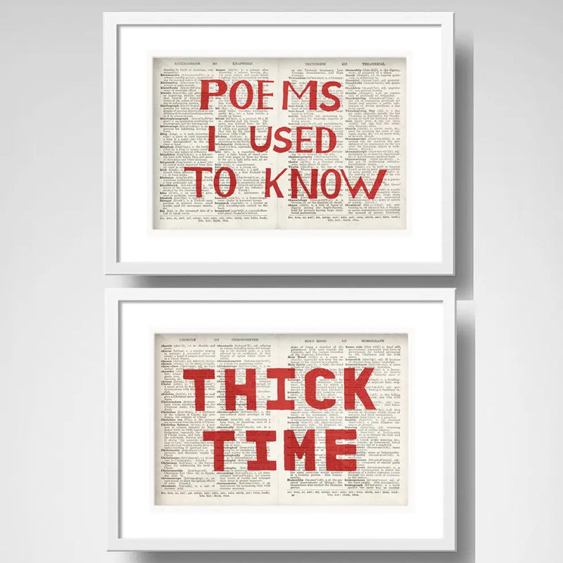 Set 2 Cuadros William Kentridge Thick Time Arte Con Paspartu