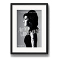 Cuadro Amy Winehouse Letra Musica Decoracion Con Paspartú Marco Negro