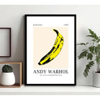 Cuadro Andy Warhol Banana 1967 Pop Art Decoracion Moderna Marco Negro