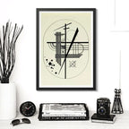 Cuadro Kandinsky Pinturas Arte Abstracto Obras Decoracion Drawing For Point And Line To Plane Marco Negro