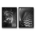 Set 2 Cuadros Arquitectura Moderna Edificio Arte Decoracion