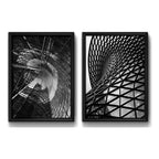 Set 2 Cuadros Arquitectura Moderna Edificio Arte Decoracion